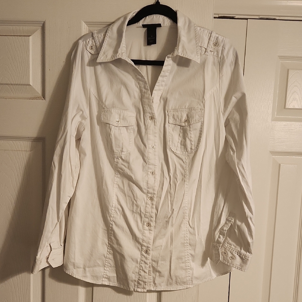 White Button-Up Shirt